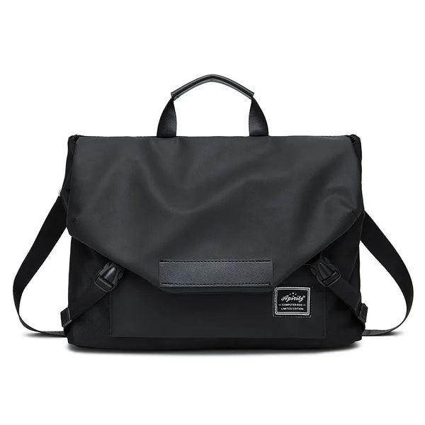 Sac ordinateur bandoulière noir