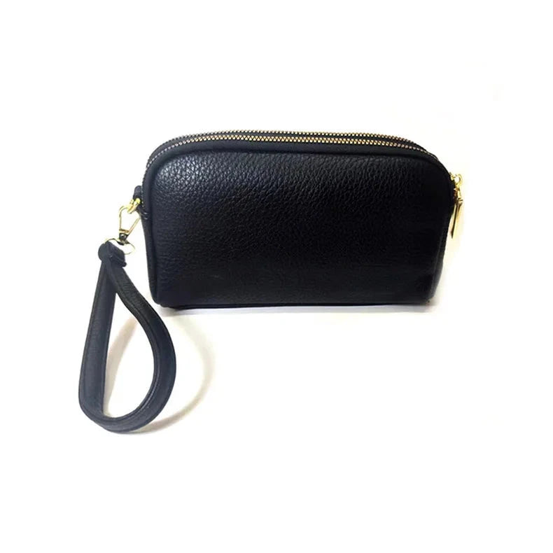 Sac pochette bandoulière cuir femme arrière