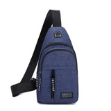 Sac de poitrine à bandoulière bleu