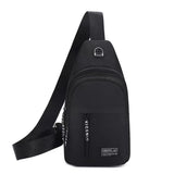 Sac de poitrine à bandoulière noir