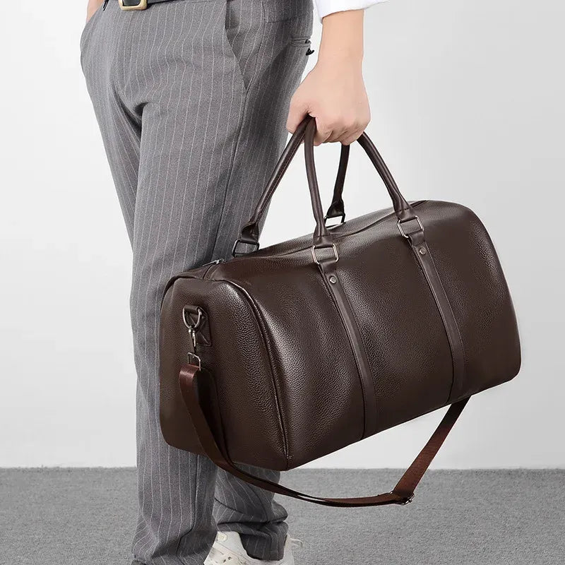 Sac de voyage bandoulière vintage à la main