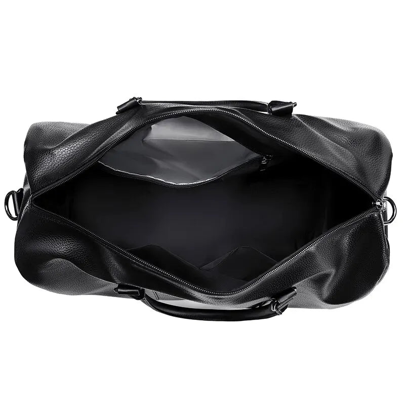 Sac de voyage bandoulière vintage intérieur