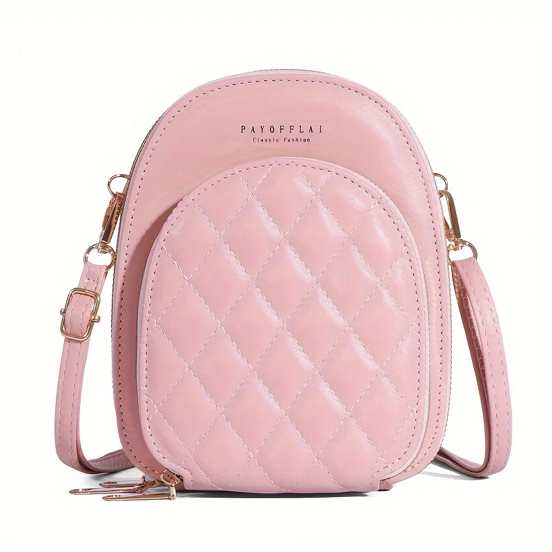 Sacoche femme en cuir synthétique rose