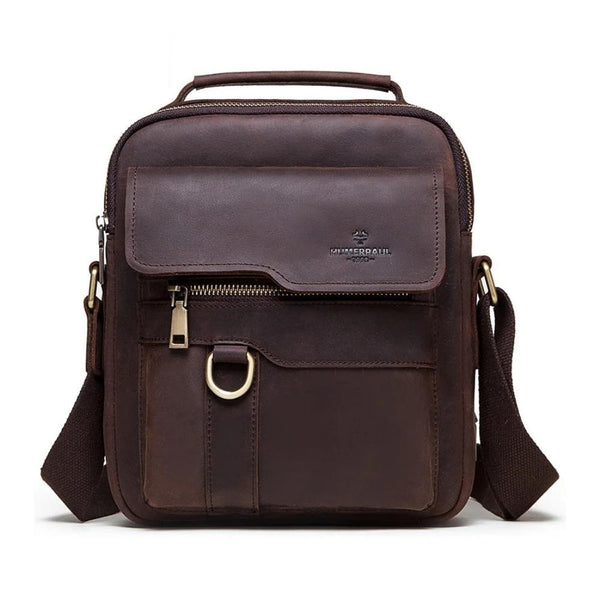 sacoche homme cuir vintage marron