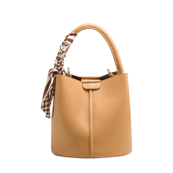 Sac seau en cuir souple