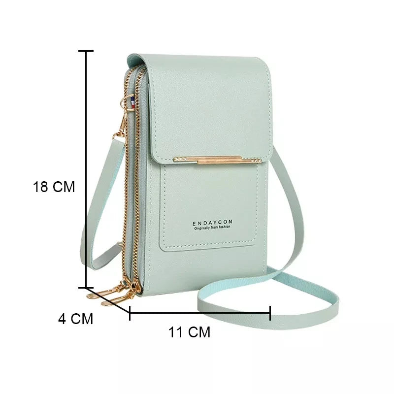 Mini sac bandoulière pour téléphone et cartes