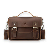 Besace en cuir homme vintage marron