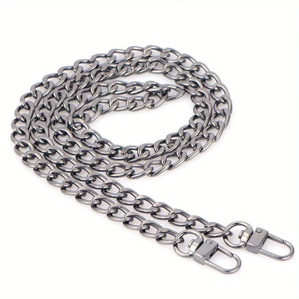chaine métal pour sac à main gris anthracite