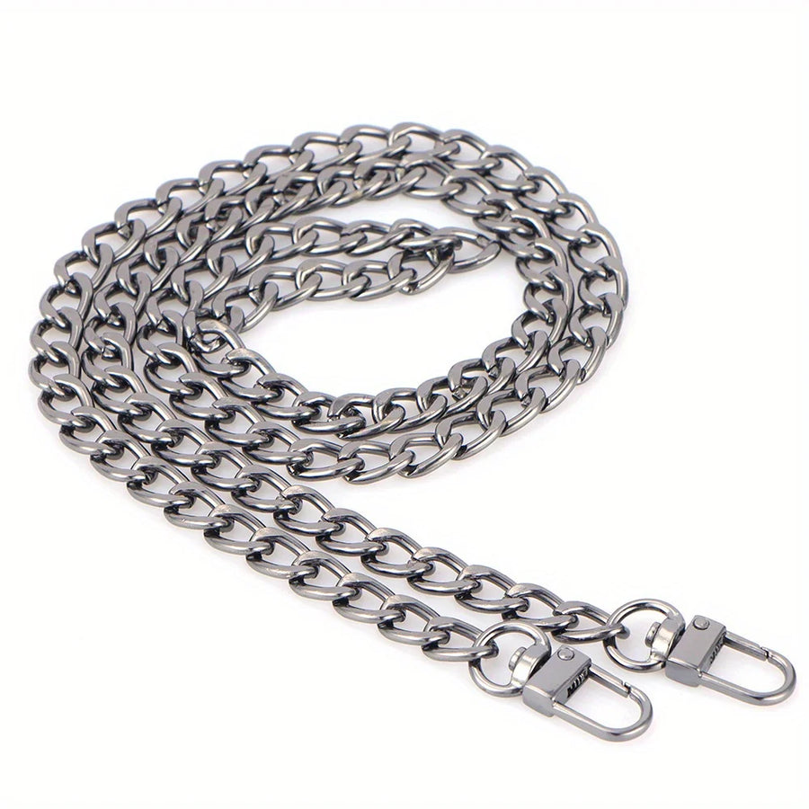 chaine métal pour sac à main gris anthracite