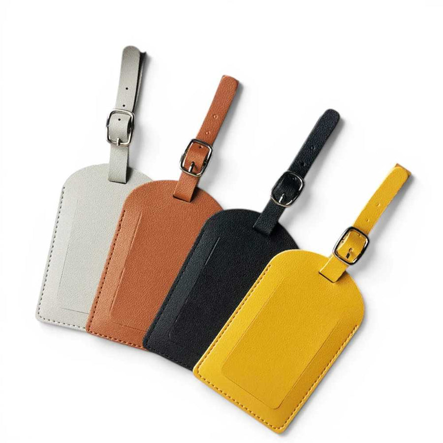 Étiquette de bagage en simili cuir accessoire voyage