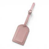 Étiquette de bagage en simili cuir rose