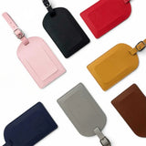 Étiquette de bagage en simili cuir