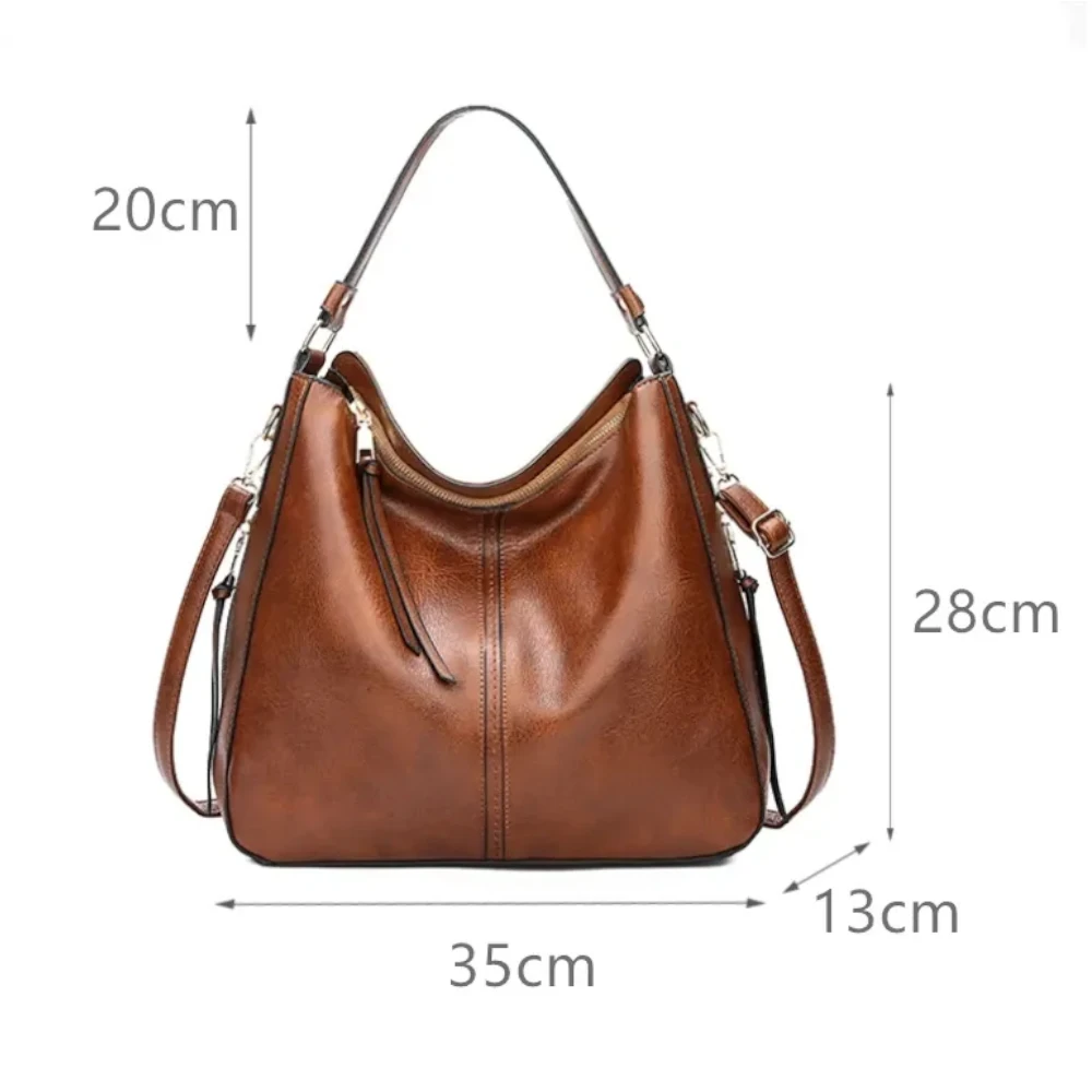 Grand sac bandoulière pour femme en cuir  dimensions