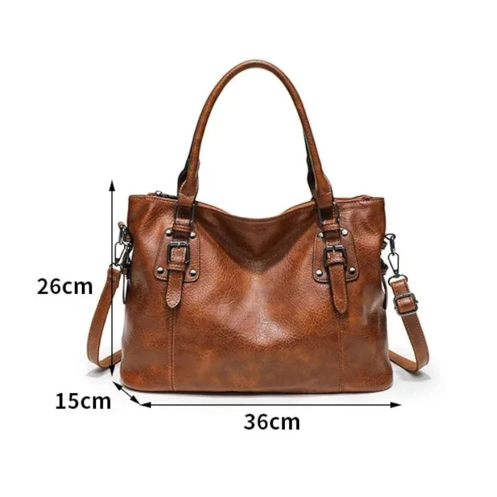 Grand sac bandoulière fourre-tout style rétro dimensions