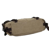 Grand sac messager homme beige, vue de dessous