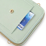 Mini sac bandoulière pour téléphone et cartes poche avant