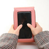 Mini sac bandoulière pour téléphone et cartes tactile