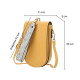 Mini sac bandoulière pour téléphone et cartes en cuir dimensions