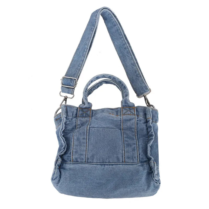 Petit sac bandoulière en jean femme bleu