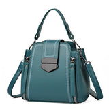 Petit sac bandoulière femme tendance bleu de trois quarts