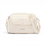 Petit sac en cuir bandoulière pour femme blanc