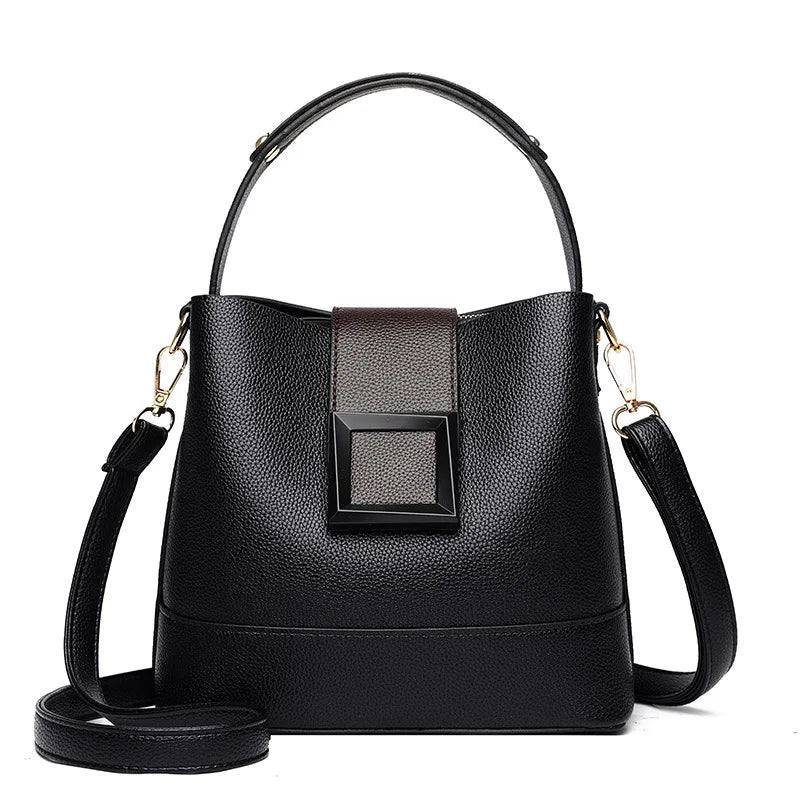 Petit sac seau fourre-tout femme noir