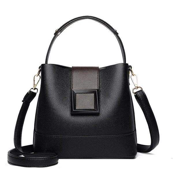 Petit sac seau fourre-tout femme noir