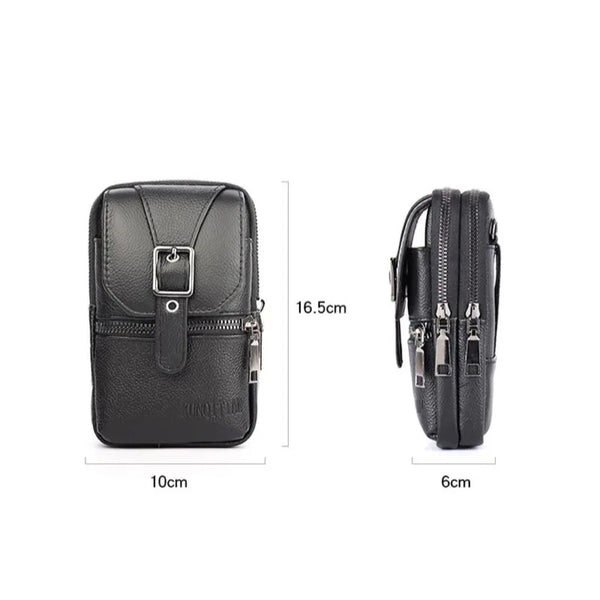 Pochette bandoulière en cuir homme dimensions