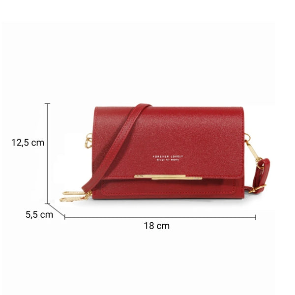 Pochette portefeuille bandoulière femme dimensions