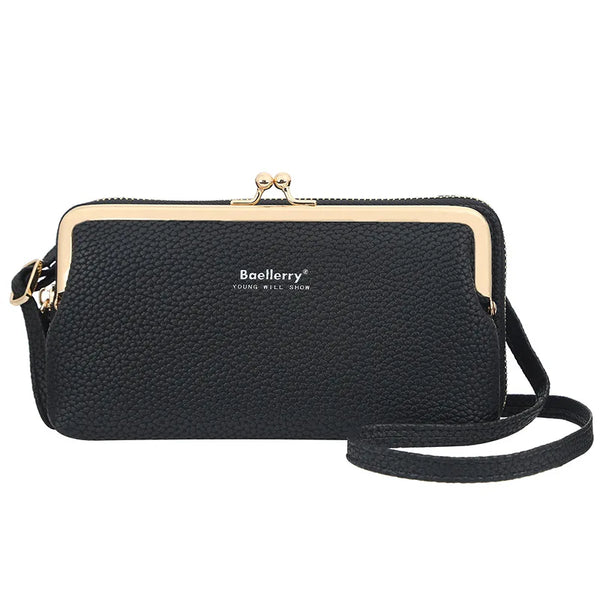 Pochette portefeuille femme noire
