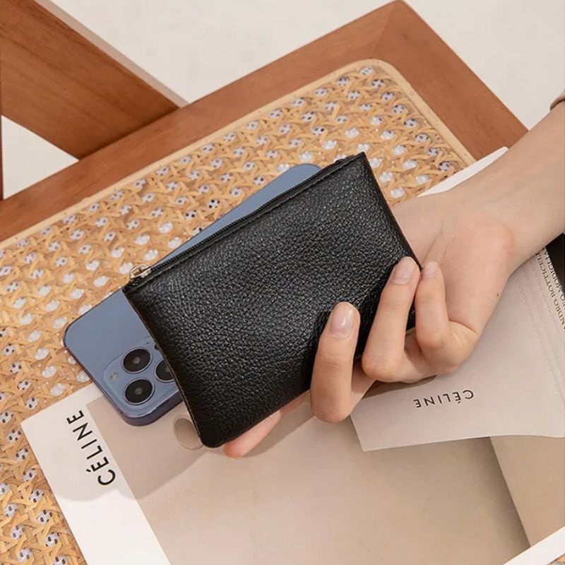 Porte monnaie en cuir synthétique