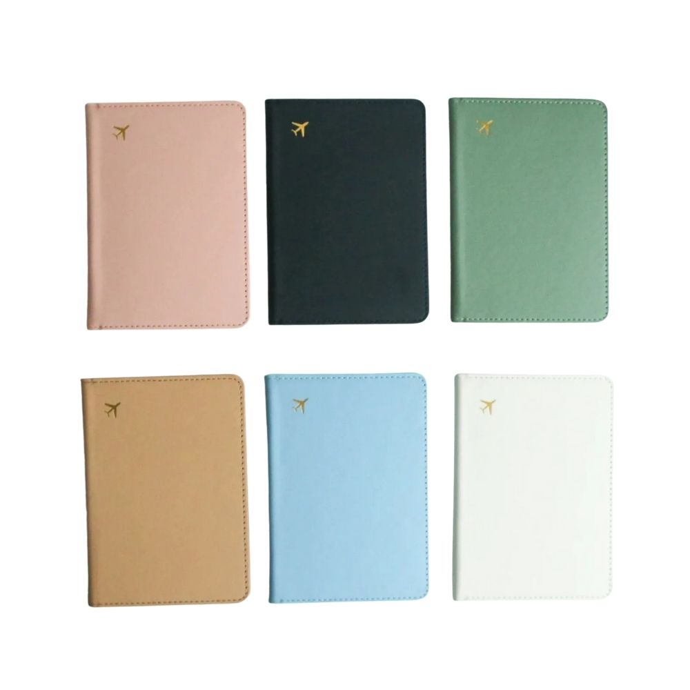 Protège passeport en simili cuir 6 coloris
