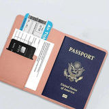 Protège passeport en simili cuir rangements