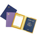 Protège passeport en simili cuir rangements