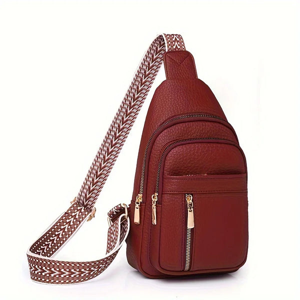 Sac à dos bandoulière femme rouge