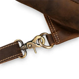 Sac à dos bandoulière homme en cuir véritable attache