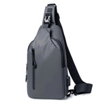 Sac à dos et poitrine bandoulière gris