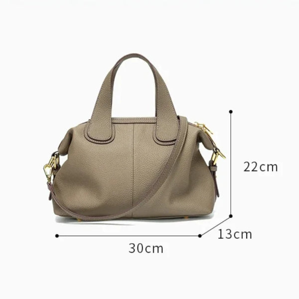 Sac à main bandoulière en cuir véritable dimensions