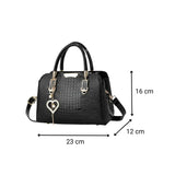 Sac à main bandoulière femme simili cuir croco dimensions