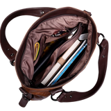 Sac à main cuir souple bandoulière intérieur rempli