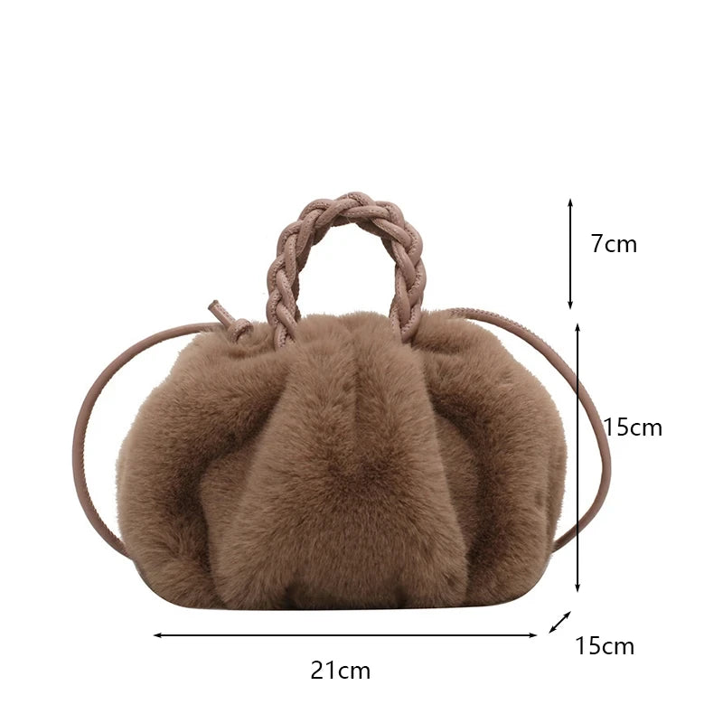 Sac à main en fausse fourrure dimensions