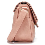 Sac bandoulière cuir vintage femme de côté