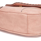 Sac bandoulière cuir vintage femme dessous