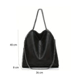 Sac bandoulière en cuir à chaine dimensions