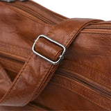 Sac bandoulière en cuir pour femme marron bandoulière