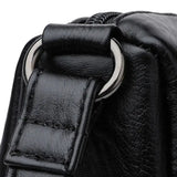 Sac bandoulière femme en cuir souple détails