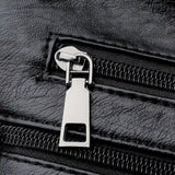 Sac bandoulière femme en cuir souple fermeture éclair