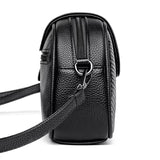 Sac bandoulière femme en cuir véritable, vue de côté
