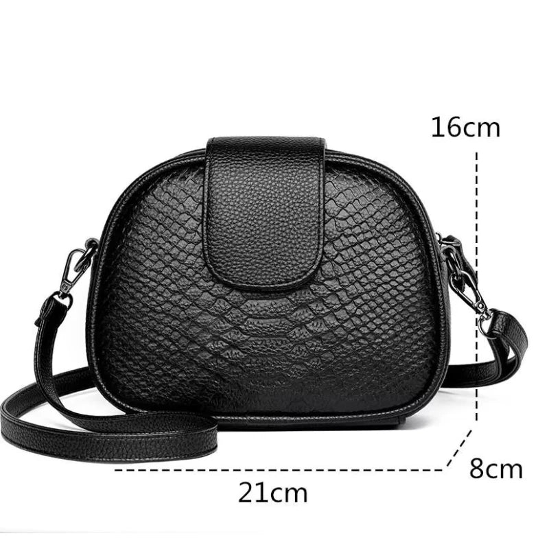 Sac bandoulière femme en cuir véritable, dimensions