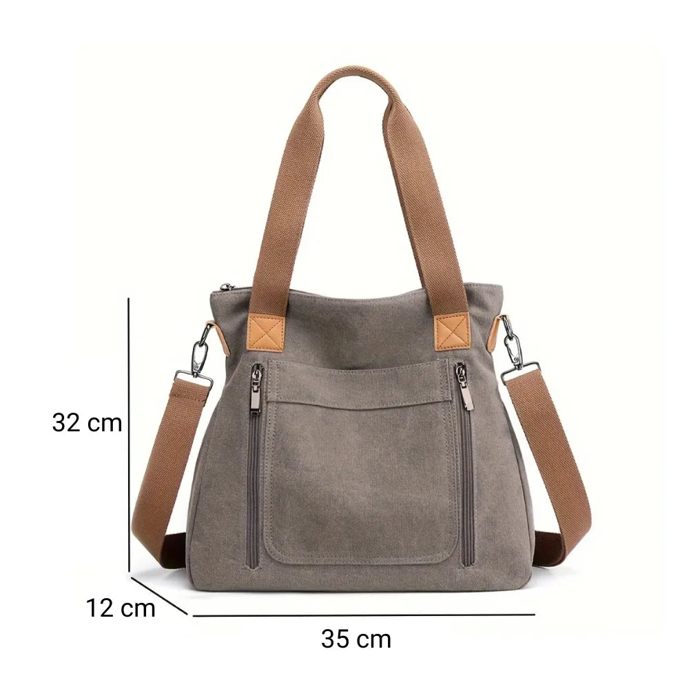 Sac bandoulière femme en toile dimensions